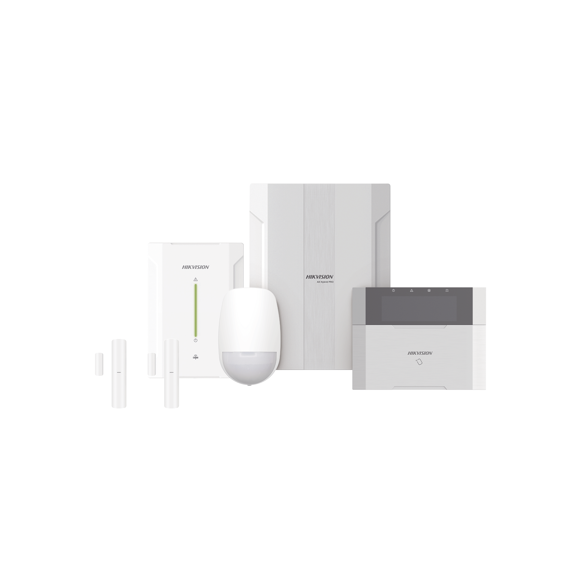 DS-PHA64-LP/RF|KIT Panel de Alarma HYBRID PRO / 1 Panel Híbrido / 1 Teclado LCD / 2 Contactos Magnéticos Inalámbricos / 1 PIR Inalámbrico